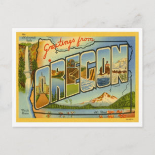 Oregon Grüße aus den US-Bundesstaaten Postkarte