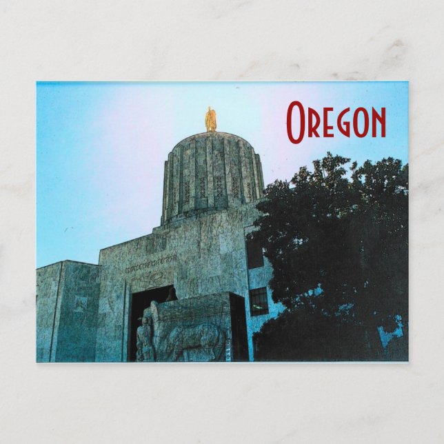 Oregon Hauptstadt Postkarte (Vorderseite)