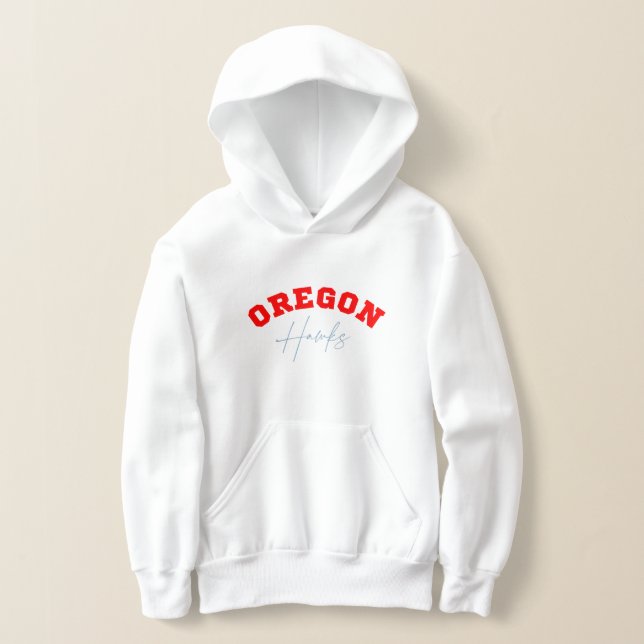 Oregon Hawks Red & Blue Kids Sweatshirt (Ablage )