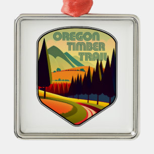 Oregon Holztrail Farben Ornament Aus Metall