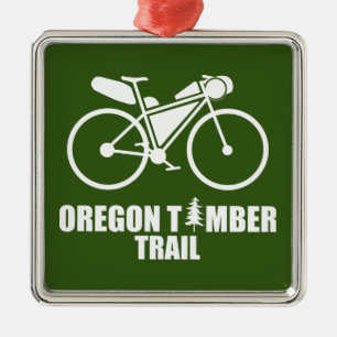 Oregon Holzweg Bikepacking Ornament Aus Metall