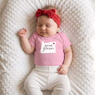 Oregon Home Grown State T-Shirt Baby Strampler