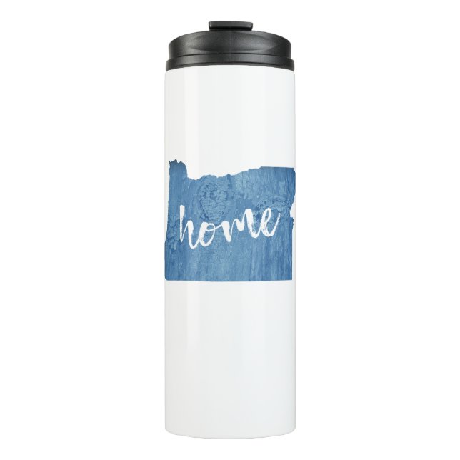 Oregon Home Holzmaserung Thermosbecher (Vorderseite)