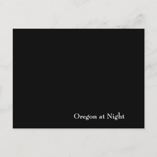 Oregon in der Nacht Postkarte