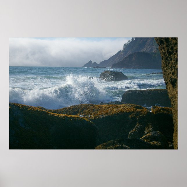 Oregon Küste Gezeiteneinlauf Poster (Vorne)