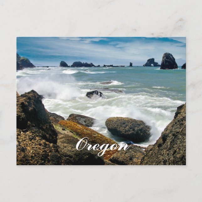 Oregon-Küste Postkarte (Vorderseite)