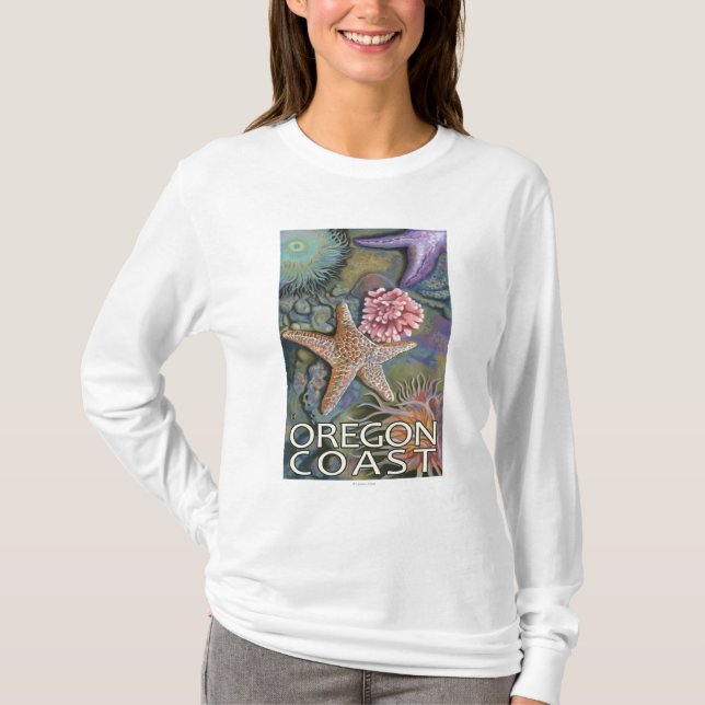 Oregon-Küste Tidepool T-Shirt (Vorderseite)