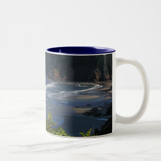 Oregon-Küste Zweifarbige Tasse (Rechts)