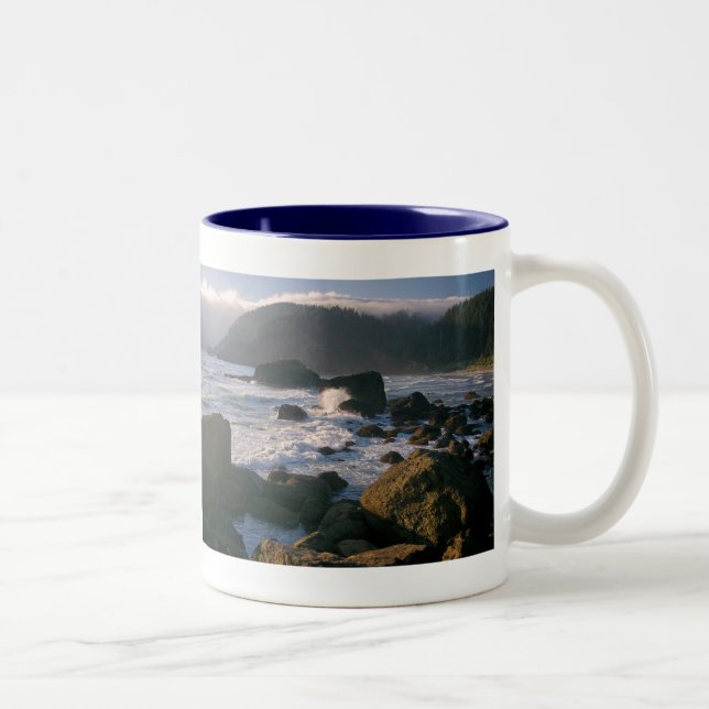 Oregon-Küste Zweifarbige Tasse (Rechts)