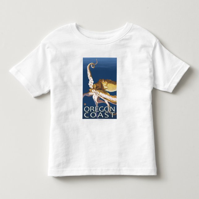 Oregon-Küsten-Krake Kleinkind T-shirt (Vorderseite)