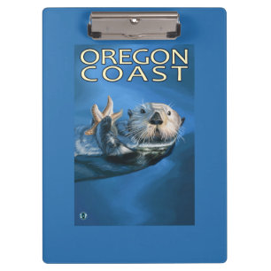 Oregon-Küsten-Seeotter Klemmbrett