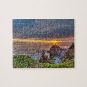 Oregon-Küsten-Sonnenuntergang Puzzle