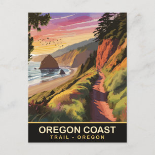 Oregon-Küstenwanderweg, Oregon, Reisen Postkarte