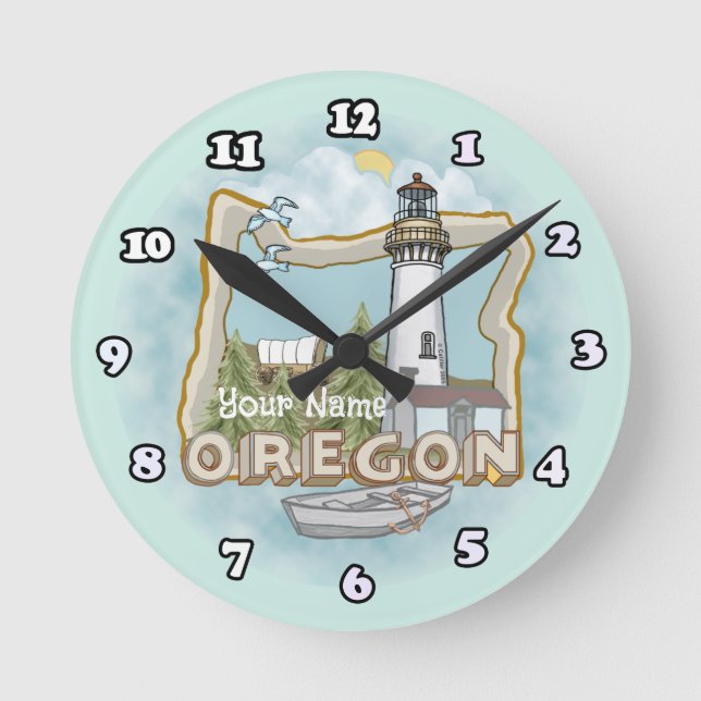 Oregon Leuchtturm Uhr (Vorderseite)