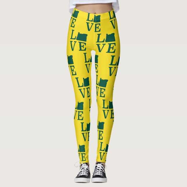 Oregon LIEBE Green Leggings (Vorderseite)