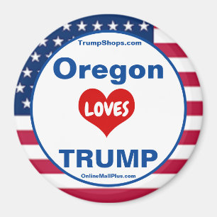 Oregon LIEBEN TRUMP Patriotischer Kühlschrank Magnet