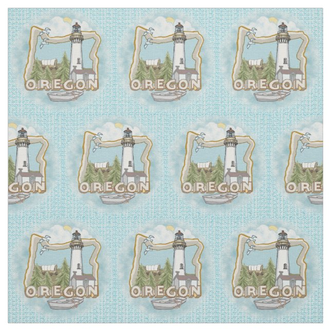 Oregon Lighthouse Stoff (Muster)