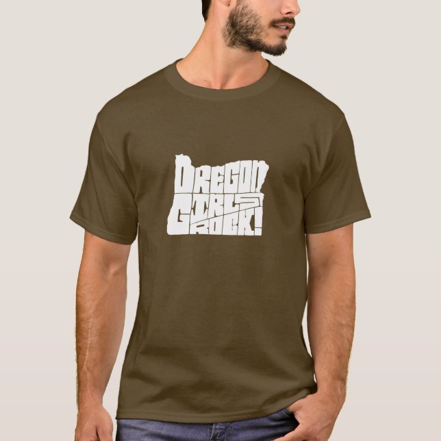 Oregon-Mädchen-Felsen! T-Shirt (Vorderseite)