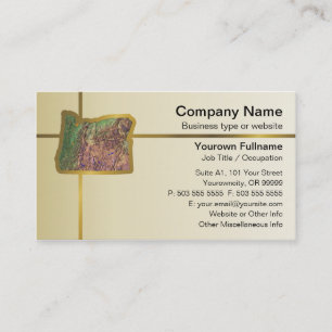 Oregon Map Business Card Visitenkarte