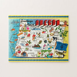 Oregon Map Jigsaw Puzzle