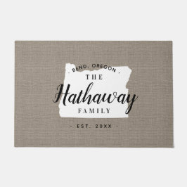 Oregon Monogram Staat Doormat Fußmatte