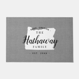 Oregon Monogram Staat Doormat Fußmatte