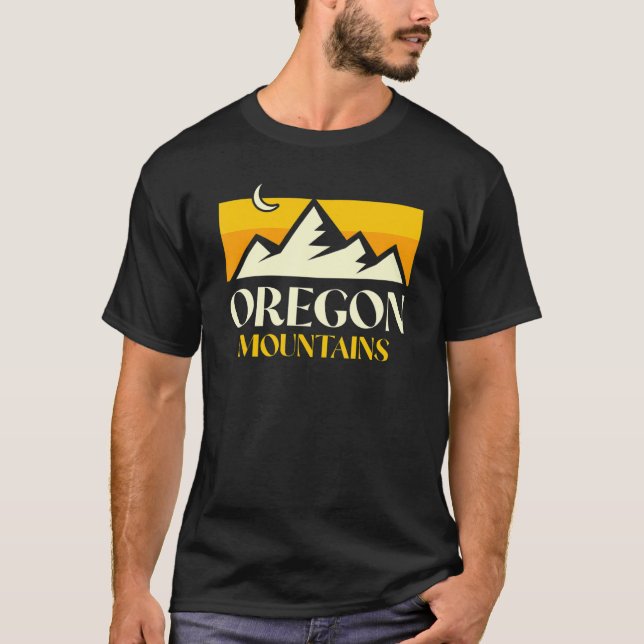 Oregon Mountain Usa Staat America Travel Oregon T-Shirt (Vorderseite)