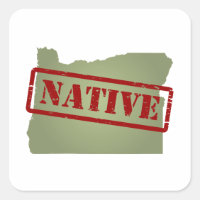 Oregon Native mit Oregon Map