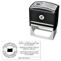 Oregon Notary Public Recognition Briefmarke