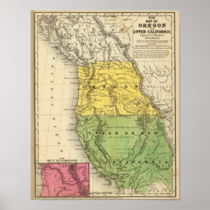 Oregon, Oberkalifornien Poster