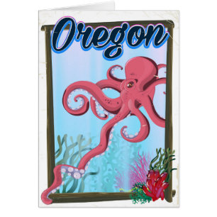 Oregon Octopus Reiseplakat.