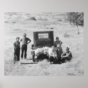 Oregon oder nichts, 1936. Vintage-Foto Poster