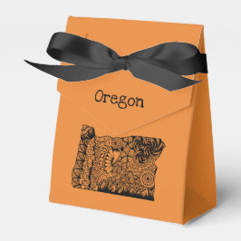 Oregon Orange Tent Style Favor Box Geschenkschachtel