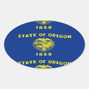 Oregon Ovaler Aufkleber
