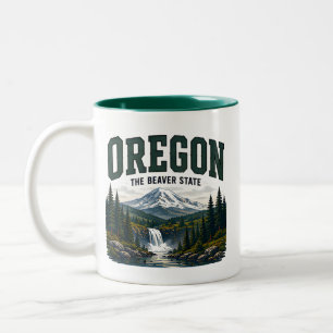 Oregon Pacific Wilderness Reise Zweifarbige Tasse