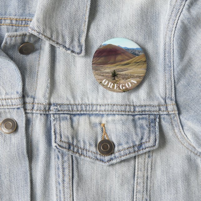 Oregon Painted Hills Landschaft Button (Beispiel)