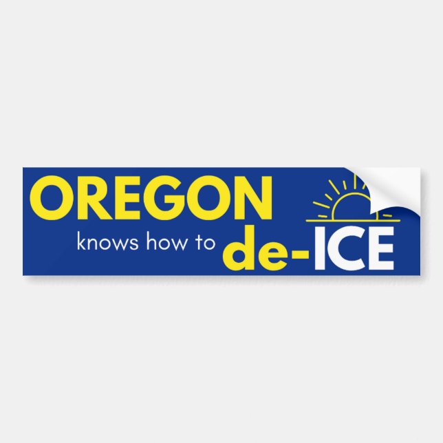 Oregon politischer Aufkleber für Stoßstangen Autoaufkleber (Vorne)