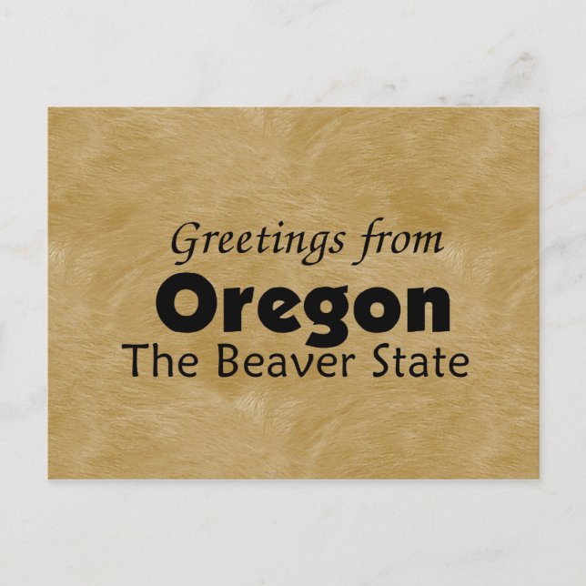 Oregon Postkarte (Vorderseite)