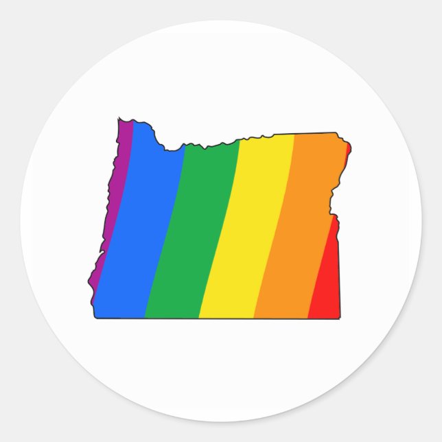 OREGON PRIDE RUNDER AUFKLEBER (Vorderseite)