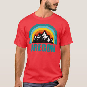 Oregon Retro Sunset gibt amerikanische Staaten T-Shirt