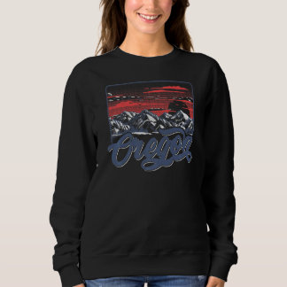Oregon Rocky Mountains Vintag Outdoor Wandern & C Sweatshirt
