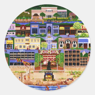 Oregon Runder Aufkleber