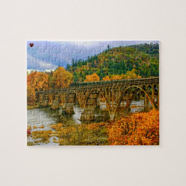 Oregon Rver Bridges Puzzle (Horizontal)