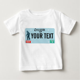 Oregon Sasquatch License Plate Baby T-shirt