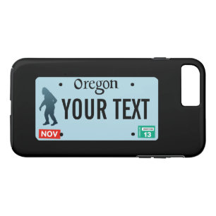 Oregon Sasquatch License Plate iPhone 8 Plus/7 Plus Hülle