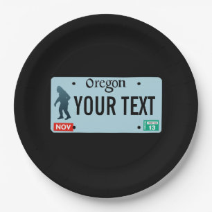 Oregon Sasquatch License Plate Pappteller