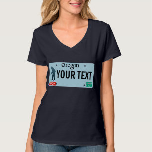 Oregon Sasquatch License Plate T-Shirt