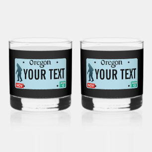 Oregon Sasquatch License Plate Whiskyglas