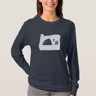 Oregon schaukelt (weißer Glyph) T-Shirt
