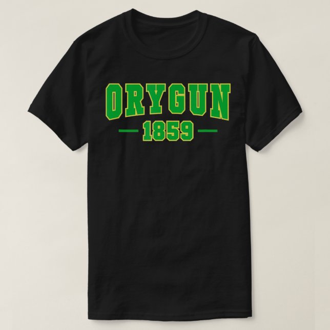 Oregon Seit 1859 Oregon Liebhaber Pronounced ORYGU T-Shirt (Design vorne)